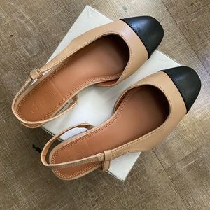 Brand New/Never Worn - Colorblock Slingback Ballet Flats